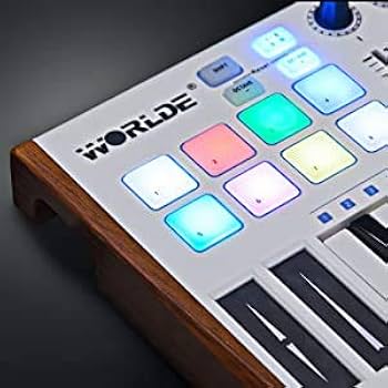 Amazon | HX Worlde 25キー USB ポータブル マグロ ミニ MIDI