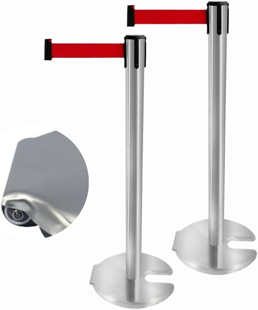 Amazon | TOMITA 移動ローラー付き ベルトパーテーション 2本セット