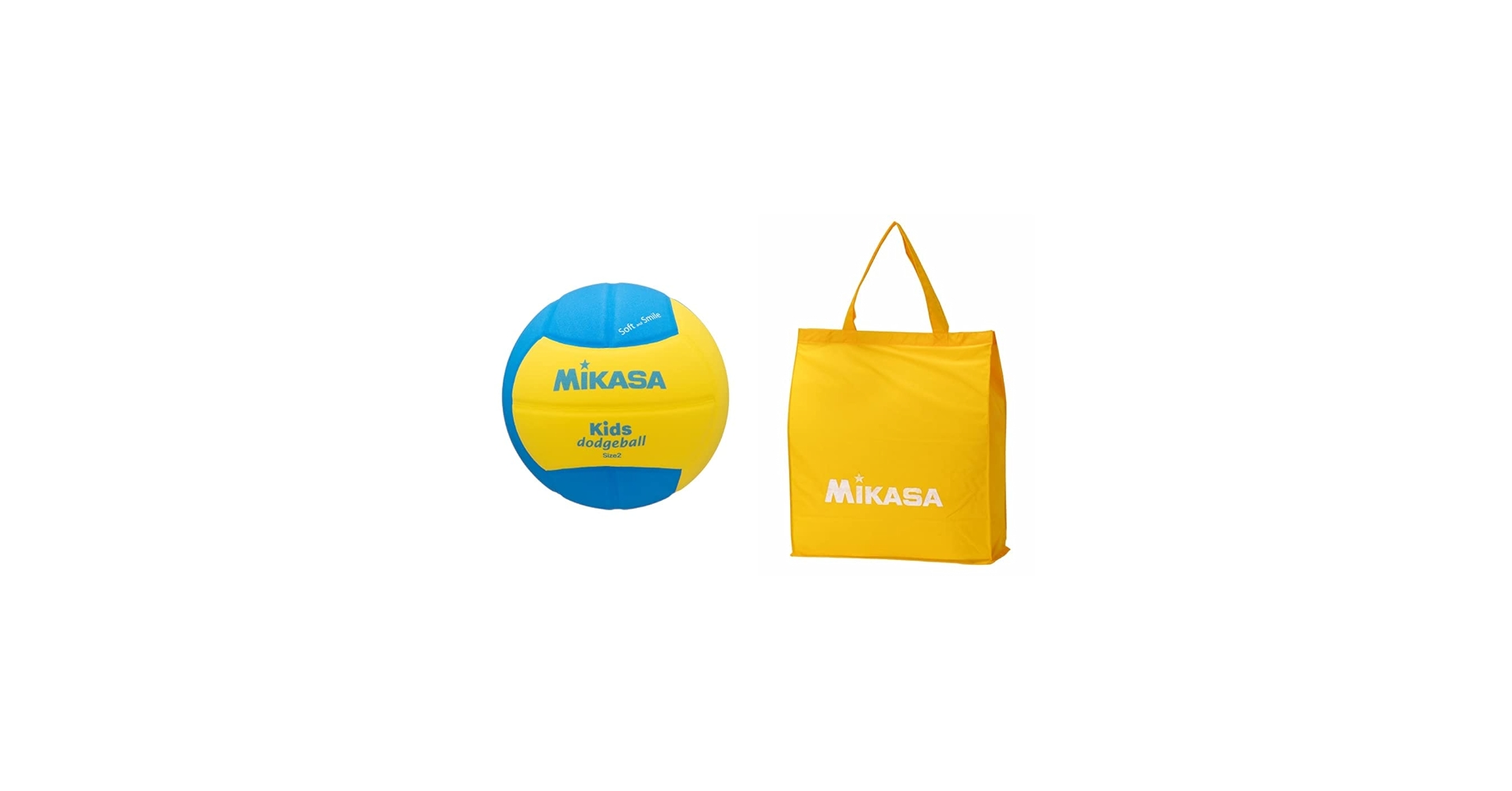 Amazon | ミカサ(MIKASA) スマイルドッジボール 2号 160g 黄/ピンク