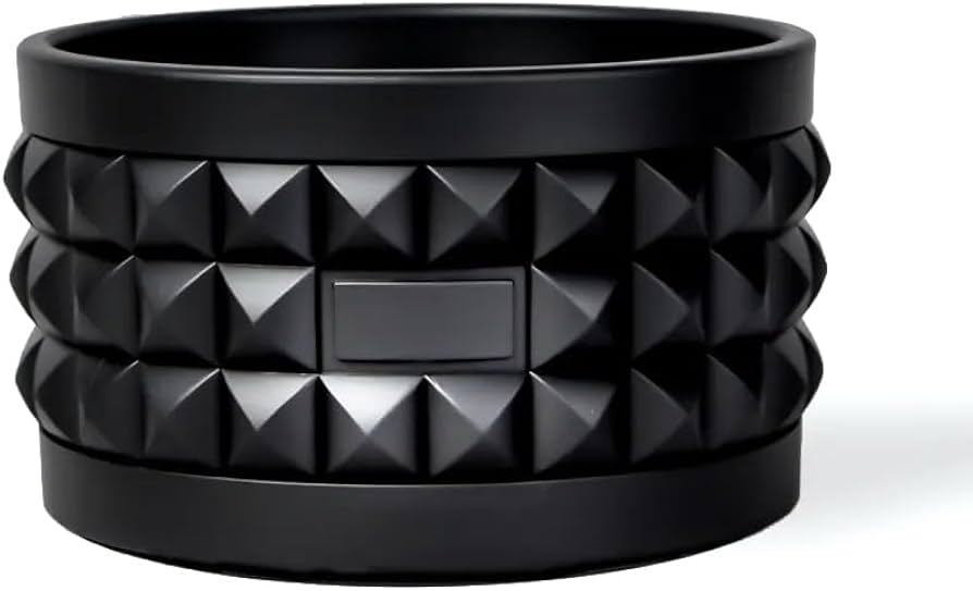 Amazon.co.jp: BOTANIZE PLA POT LOW STUDS Black φ10cm 黒 プラ鉢