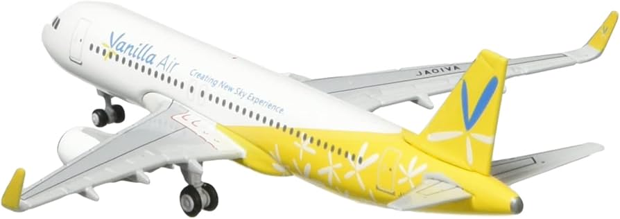 Amazon | EVERRISE 1/500 A320-200 バニラエア 機体番号:JA01VA 完成品