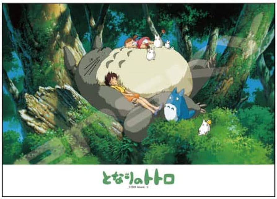 Amazon.com: ensky - My Neighbor Totoro - Nap with Totoro, Studio