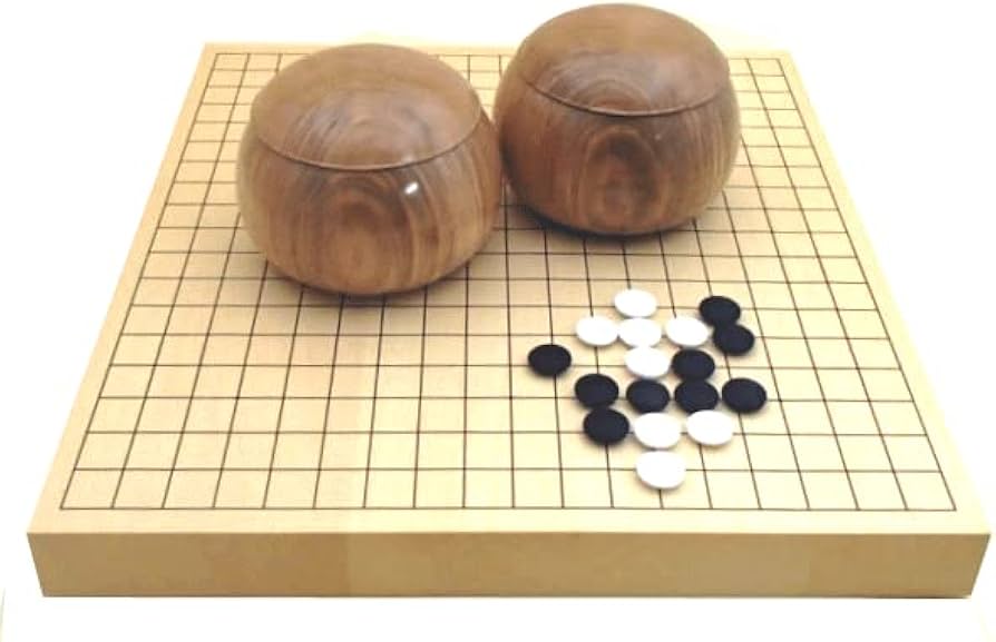 Amazon.co.jp: 囲碁盤高級セット 手作木製碁笥桜極上特大36号の3点
