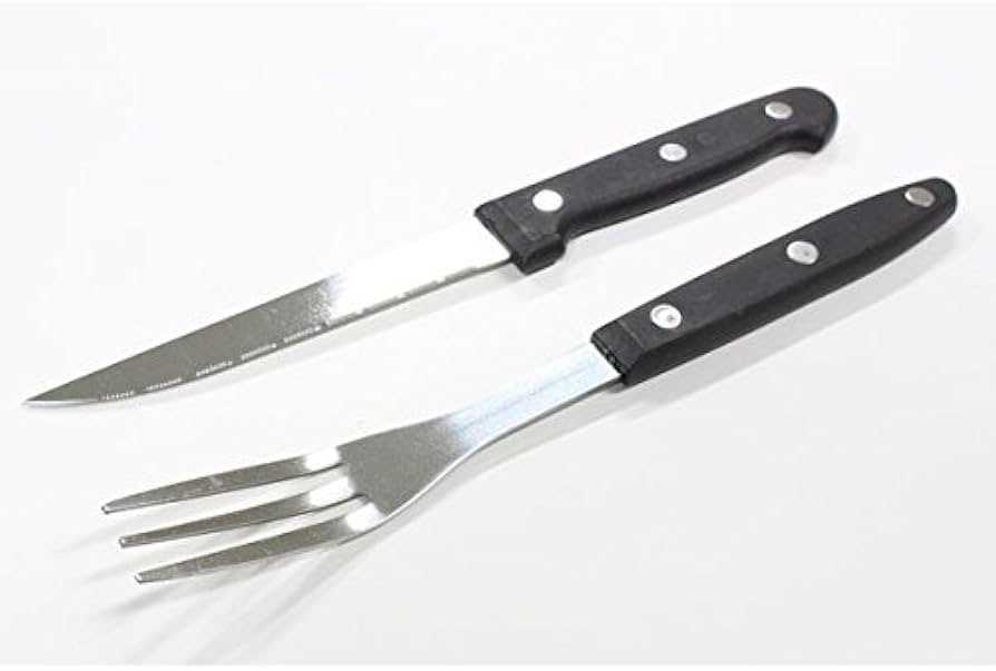 Amazon.co.jp: エコー金属 ステーキナイフ&フォークセット 0349-485