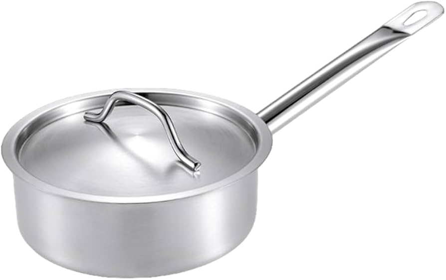 Amazon｜片手鍋 18cm 味噌汁 鍋 蓋付き ミルクポット ステンレス 鍋 IH