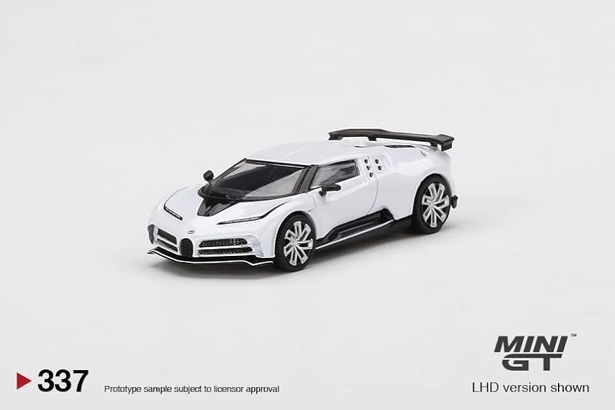 Amazon | MINI GT 1/64 ブガッティ チェントディエチ ホワイト RHD