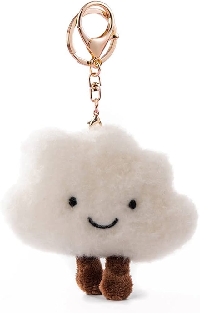 Amazon.co.jp: かわいい雲のぬいぐるみのペンダントキーホルダー