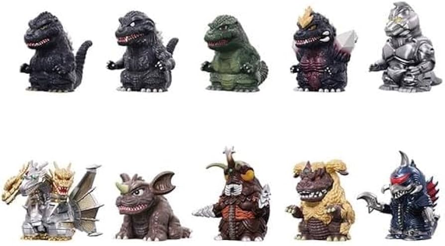 Amazon.co.jp: ゴジラ ソフビパペットマスコット3 10個入りBOX : おもちゃ