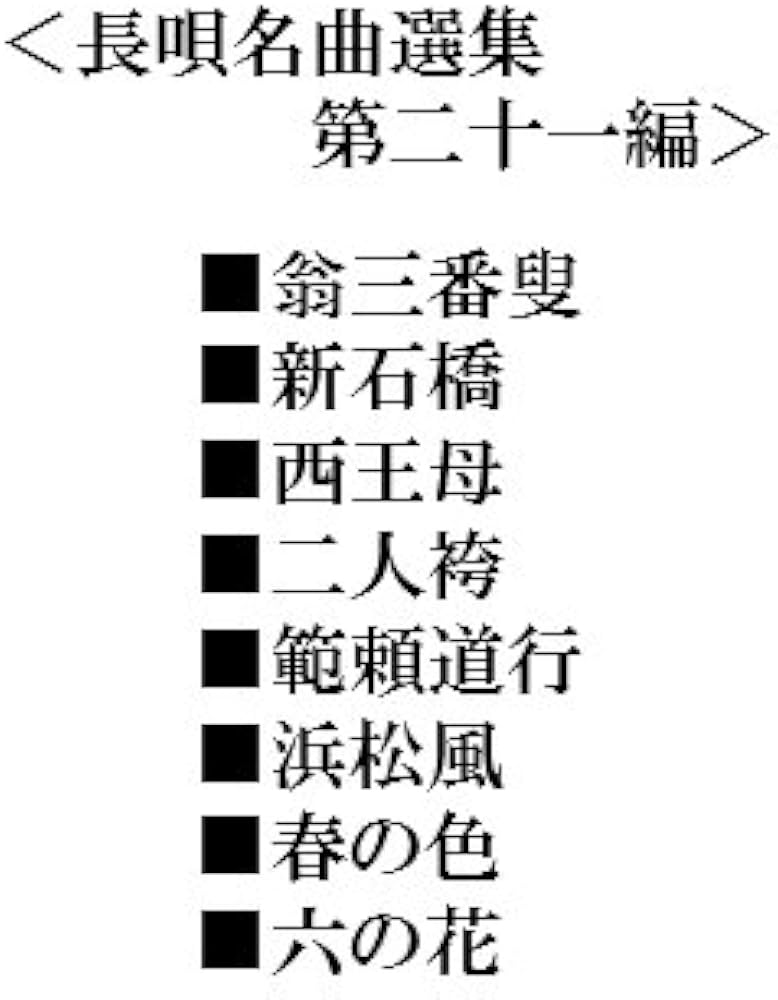 長唄名曲選集 第二十一編（三味線文化譜） | 四世杵家彌七ー原著, 邦楽