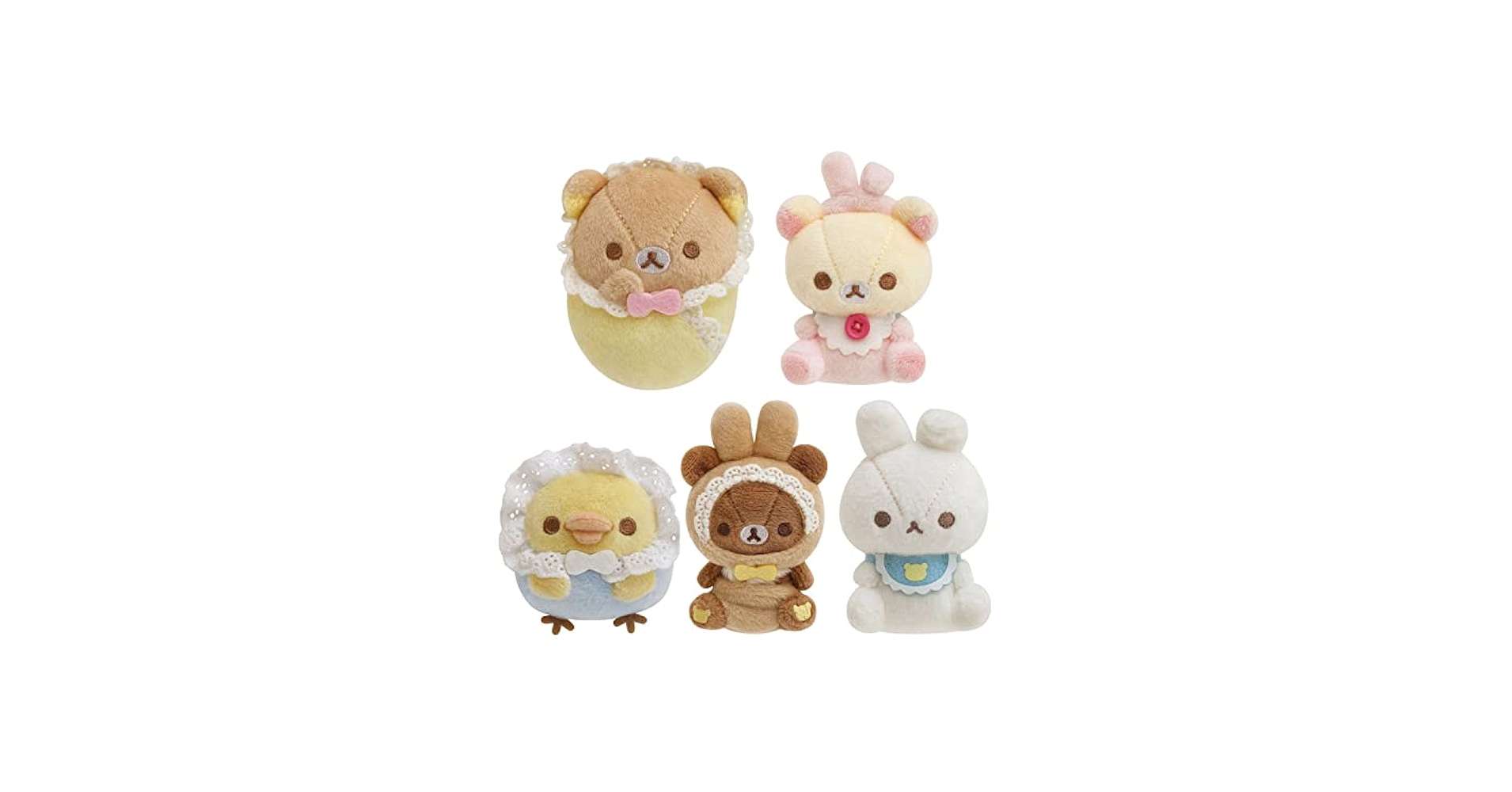 Amazon.co.jp: サンエックス 5種セット リラックマ てのりぬいぐるみ