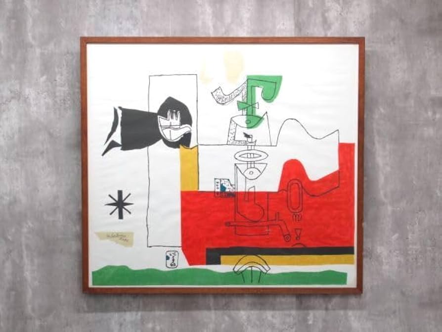 Amazon.co.jp: 真作 Le Corbusier ル コルビュジエ リトグラフ