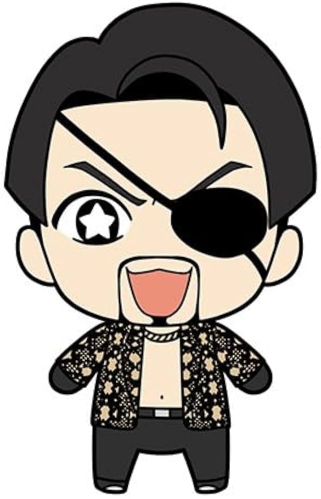 Amazon.co.jp: 龍が如く ぬいぐるみ＆缶バッジセット 極 真島 吾朗