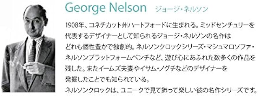 Amazon.co.jp: GEORGE NELSON FLUTTER CLOCK ジョージ・ネルソン