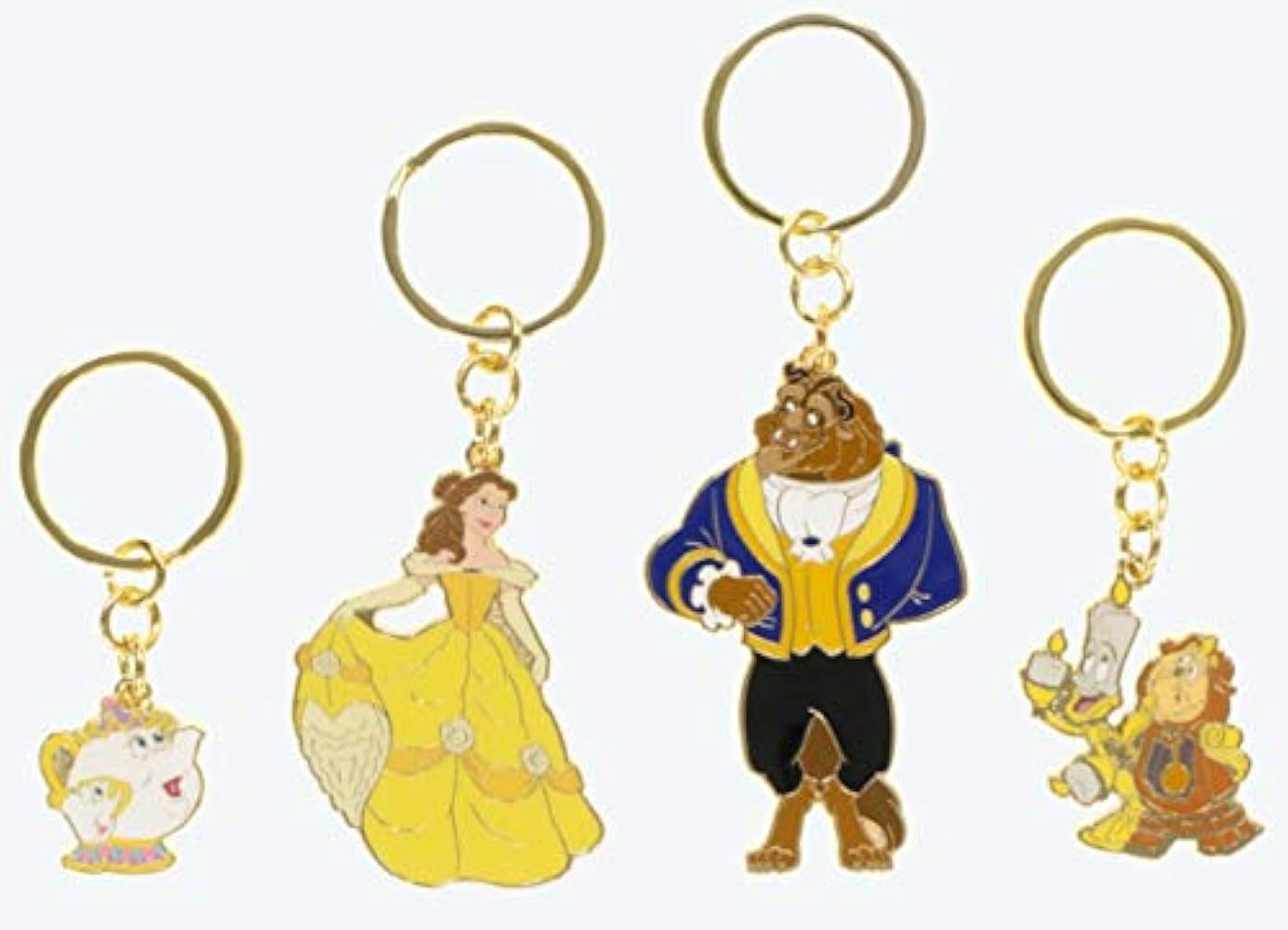 Amazon.co.jp: [TokyoDisneyResort] 美女と野獣 キーチェーン 4個