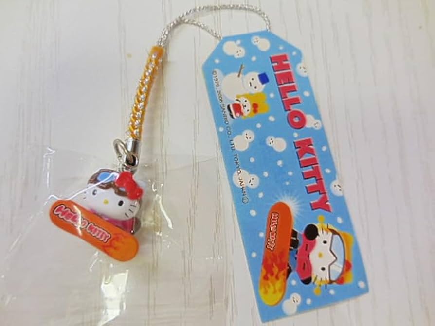 ご当地キティちゃん 根付けストラップ レア レトロ スノボーベア
