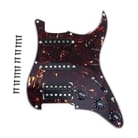 Amazon | Musiclily 11穴 HSS 配線済みピックガードアッセンブリー