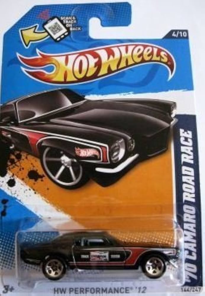 Amazon.com: Hot Wheels 2012, '70 Camaro Road Race BLACK, HW