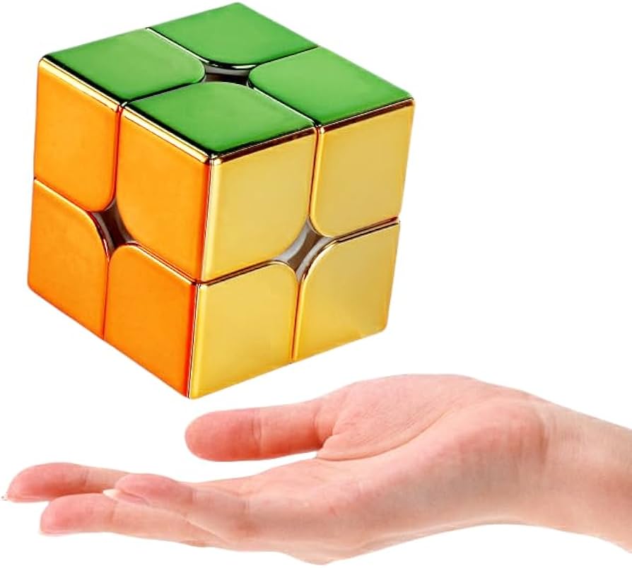 Amazon.co.jp: Arfobug スピード ルービック キューブ 3x3、金メッキ