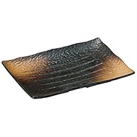 Amazon.co.jp: 山下工芸(Yamasita craft) 備前タタキ角大皿 22.7×30.1