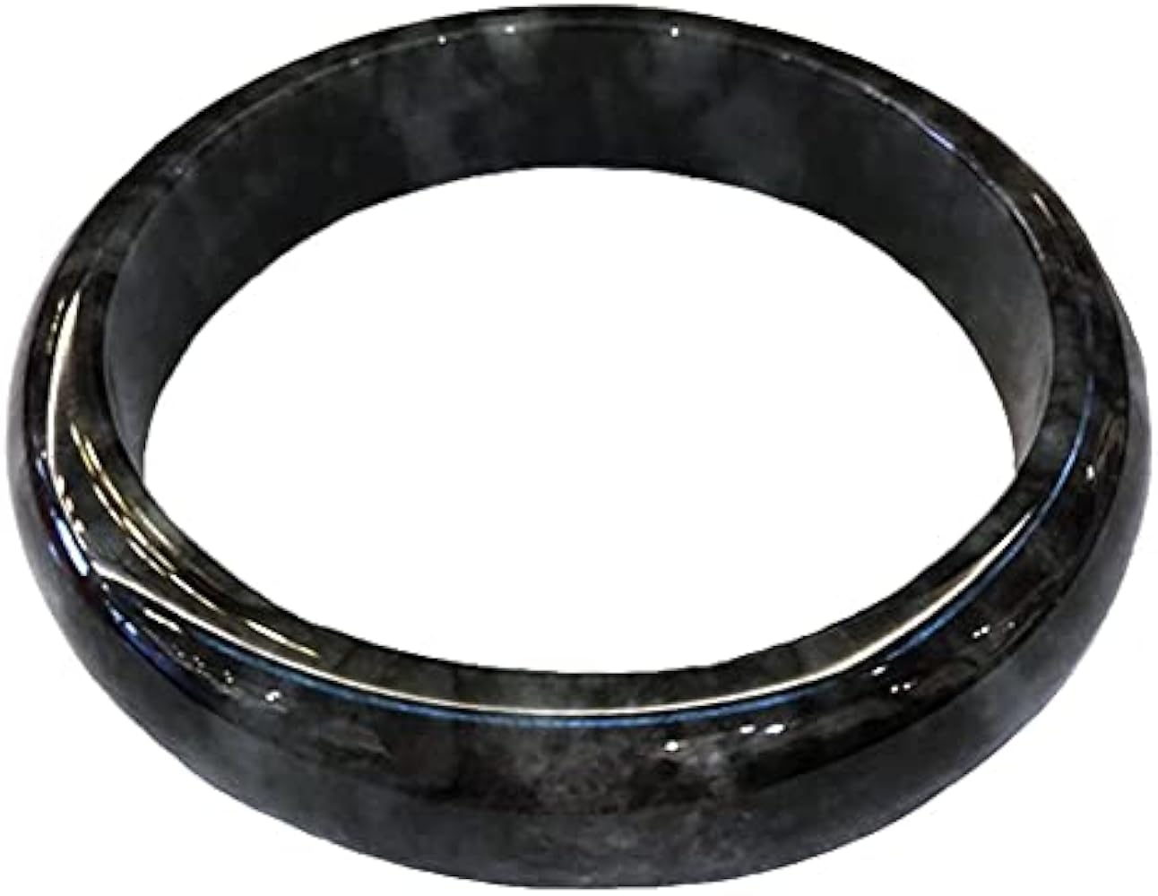Amazon | [ゆの美] リング 黒翡翠 ヒスイ Black Jade くりぬきタイプ