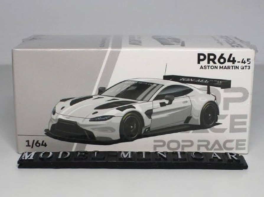 Amazon | 白 POPRACE 1/64 アストンマーティン Aston Martin Vantage