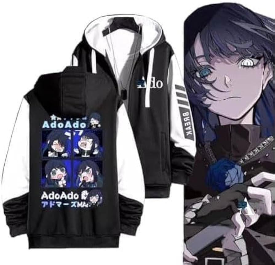 Amazon.co.jp: パーカー Ado アド 長袖 アイドル歌手 狂言 残夢