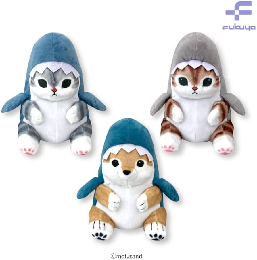 Amazon.co.jp: サメにゃん BIG ぬいぐるみ 2 さめにゃん mofusand