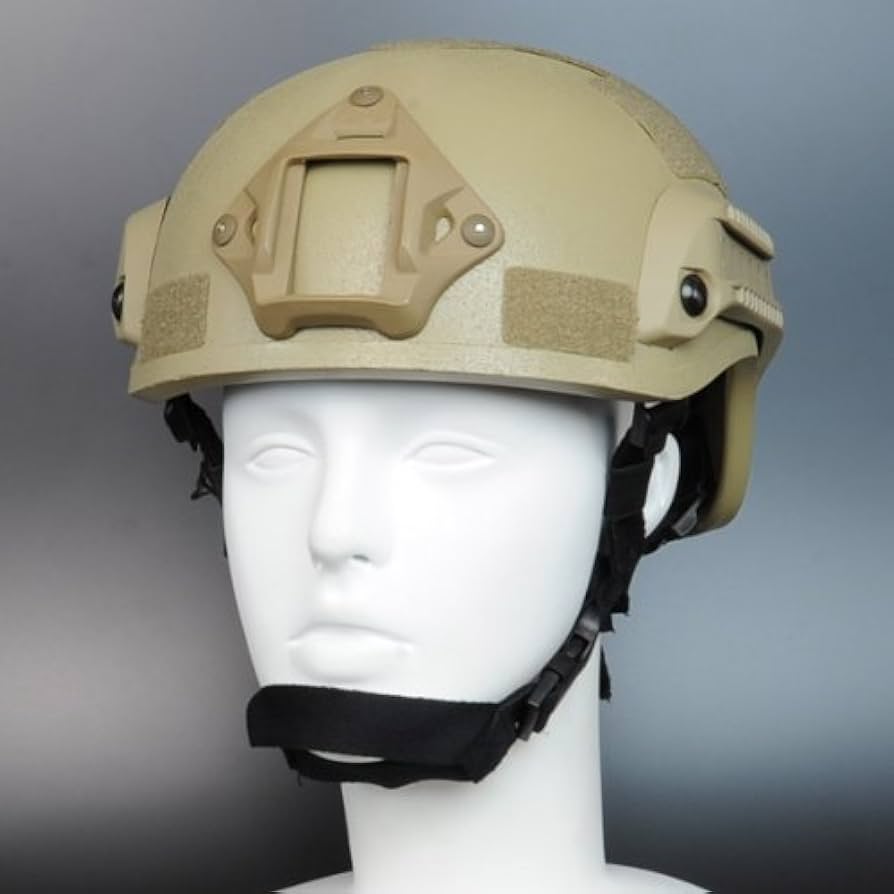 Amazon.co.jp: タクティカルヘルメット MICH2001タイプ レイルマウント