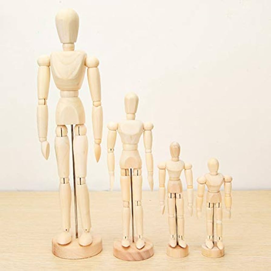 Amazon | デッサン人形 木製 モデル ドール 美術 スケッチ 人形 美術