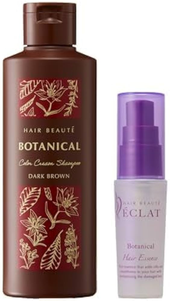 Amazon.co.jp: [Set] Botanical Color Cream Shampoo Dark Brown (6.8