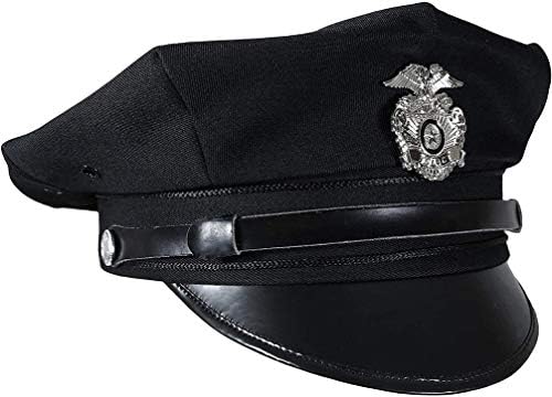 Amazon.co.jp: 米国警察8点バイザーキャップ – ブラック カラー