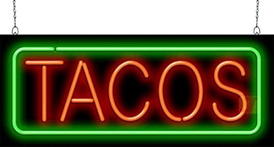 Tacos Neon Sign - Large Size - 32