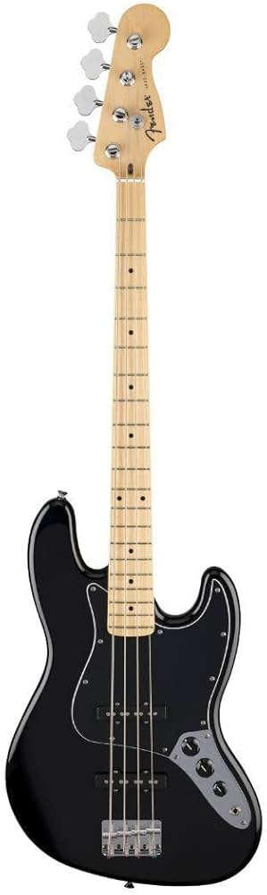 Amazon.com: Fender Standard Jazz Bass - Black, Maple Fingerboard