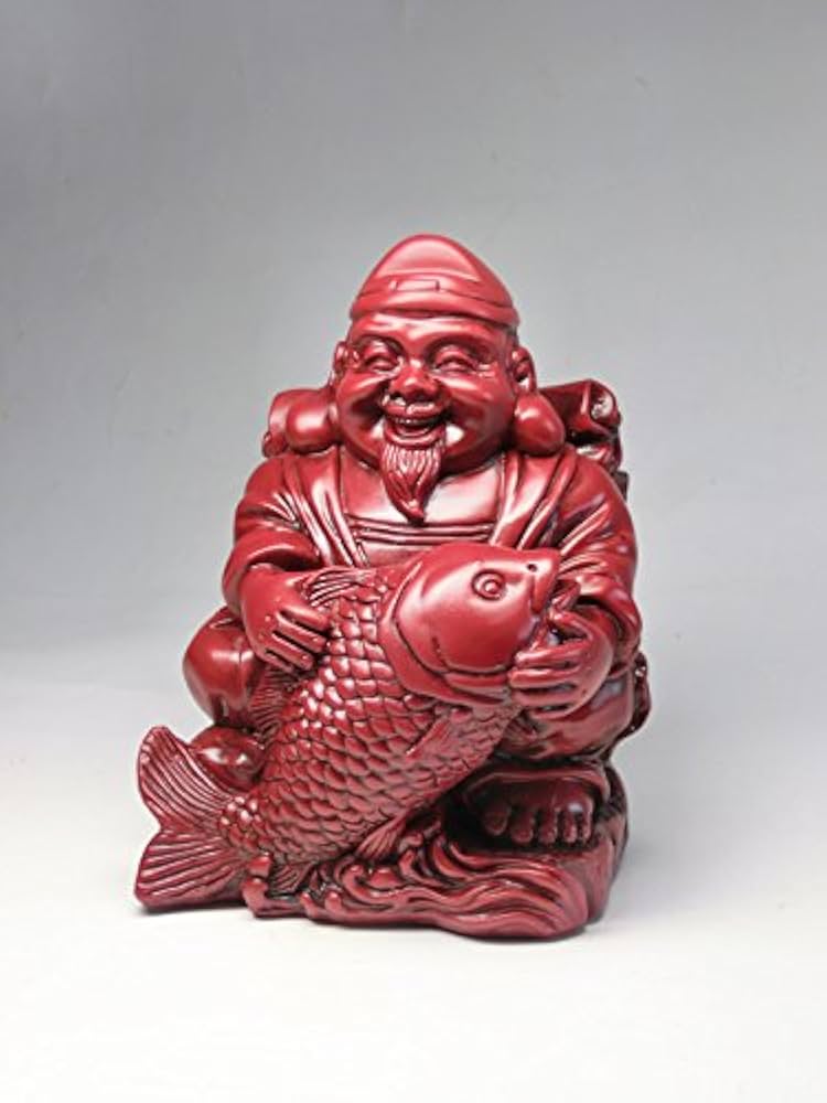 Amazon | 金運 上昇願い好運呼び込む 寿山石 恵比寿 像 (高さ約10.5cm
