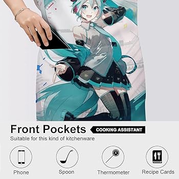 Amazon.co.jp: [LDU] 初音 ミク エプロン H型エプロン シンプル