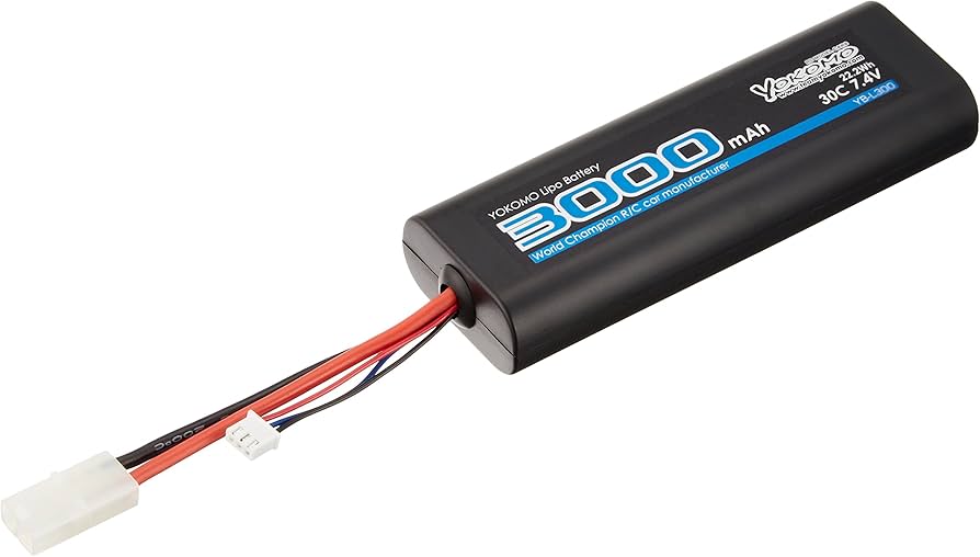 Amazon | YOKOMO Lipo 30C 7.4V 3000mAh バッテリー ストレート YB