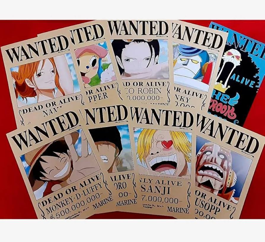 Amazon.co.jp: ONE PIECE麦わらの一味 9枚 手配書セット ルフィ ゾロ