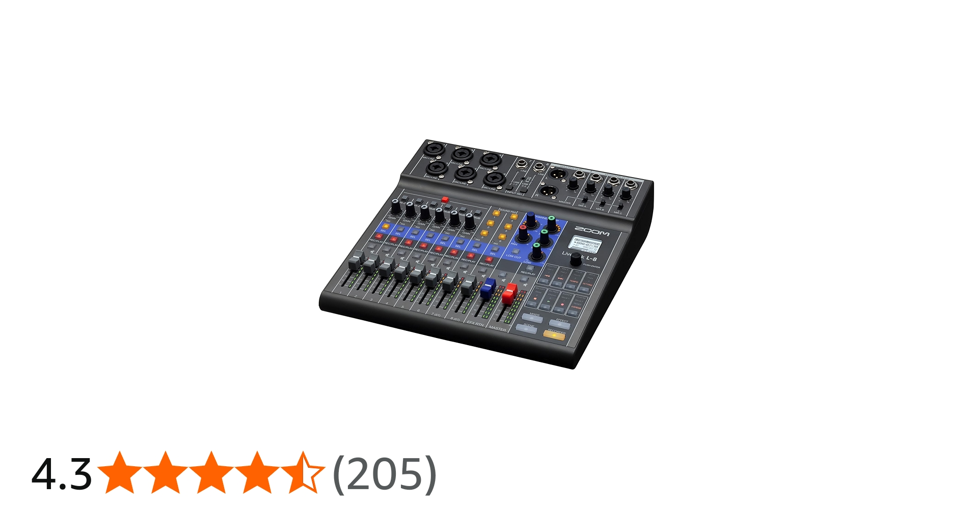 Amazon | ZOOM ズーム L-8 デジタルミキサー 8入力 12トラック同時録音