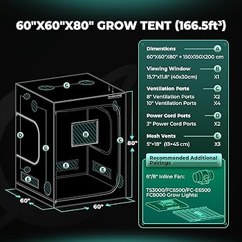 Amazon.com: MARS HYDRO 5x5 Advanced Grow Tent, 60