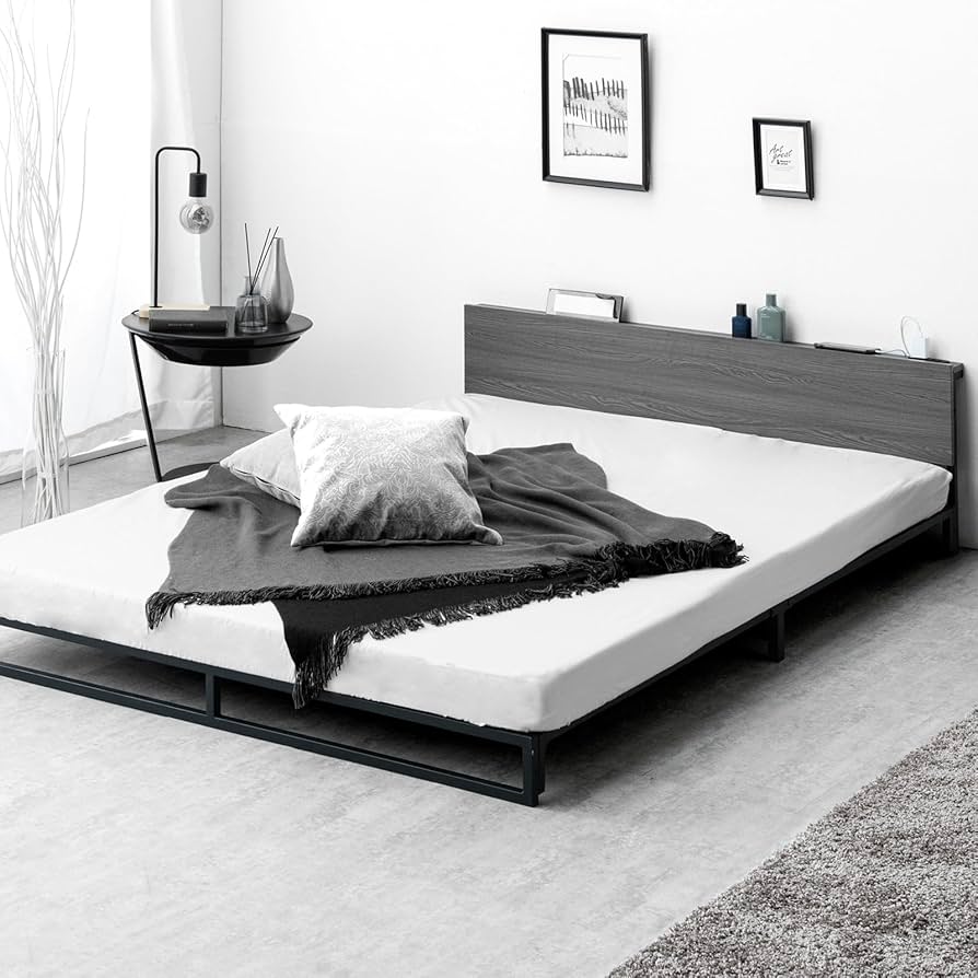 Amazon.co.jp: Tansu no Gen 17620019 (91347) Single Bed Frame, Low