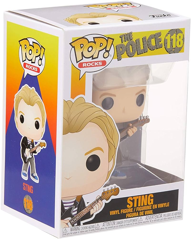 Amazon.com: Funko Pop! Rocks: The Police - Sting, Multicolor, std