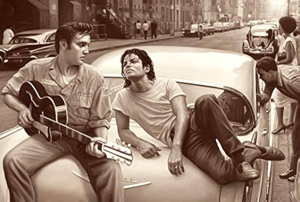 777 Tri-Seven Entertainment Michael Jackson Elvis Presley Poster