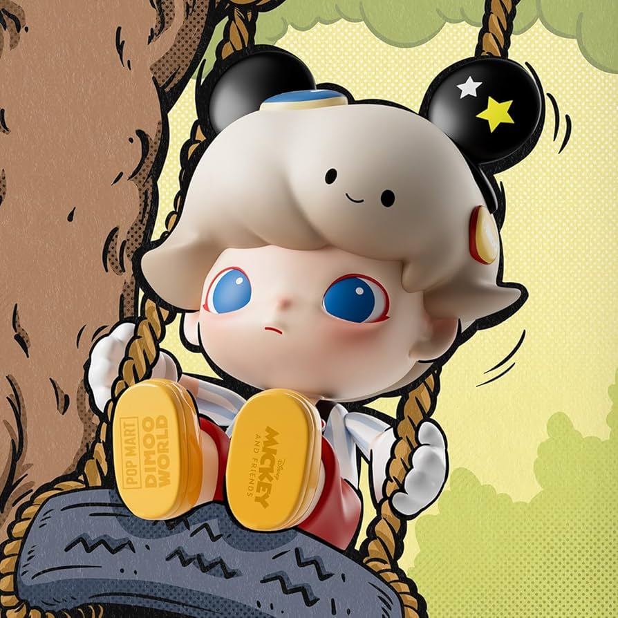 Amazon.co.jp: POP MART MEGA JUST DIMOO 400% Mickey Mouse : おもちゃ