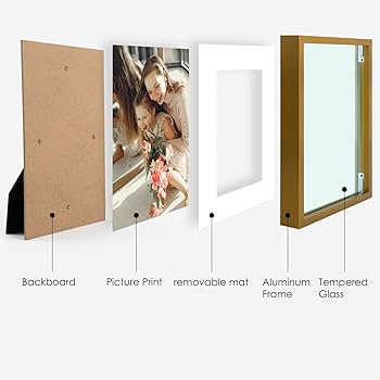 Amazon.com - Golden State Art, Bronze 6x8 Aluminum Picture Frame