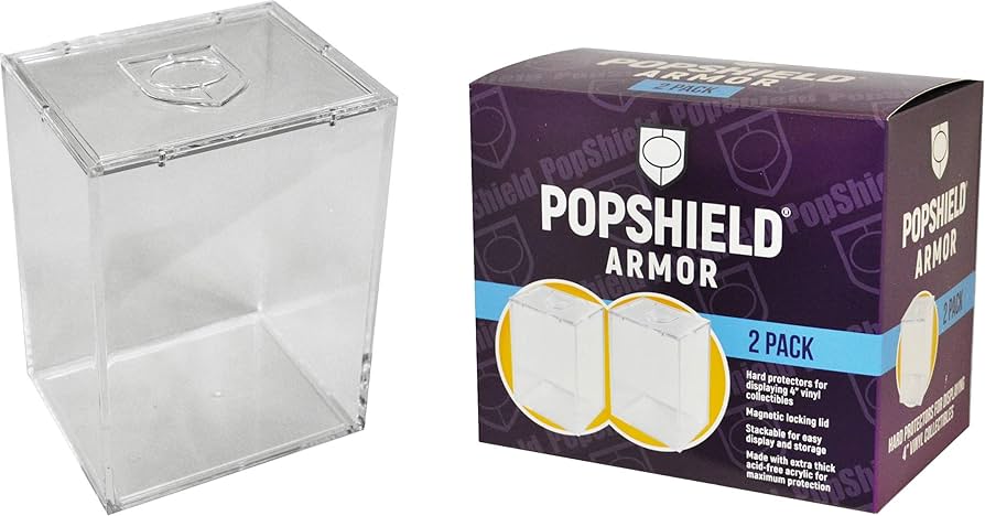 PopShield Armor Compatible with Funko Pop! Hard Protectors 2-Pack