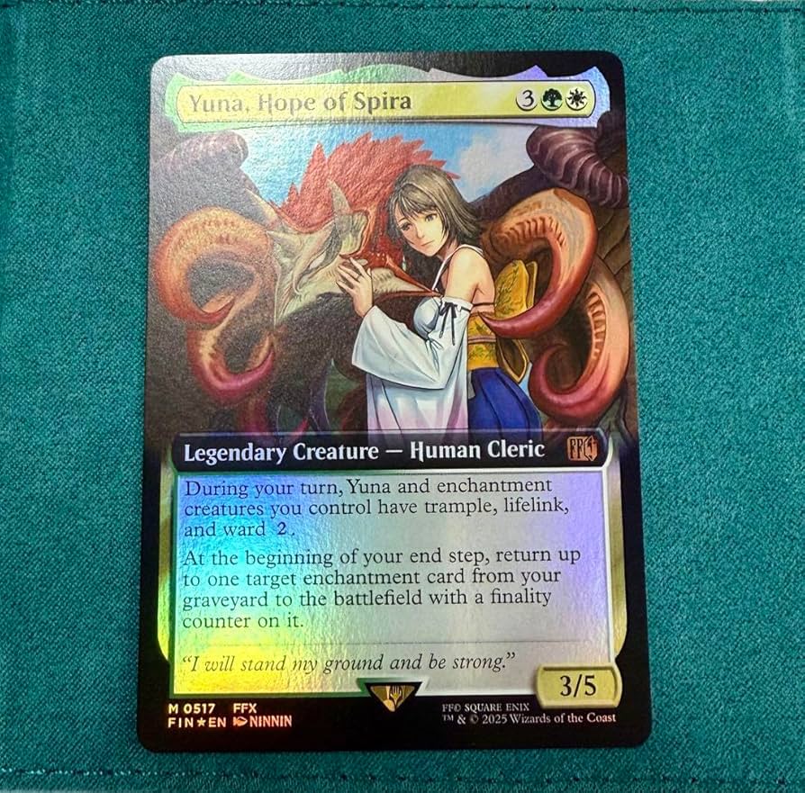 エラーカード MTG スピラの希望、ユウナ 箔押し プレリ FOIL 英語