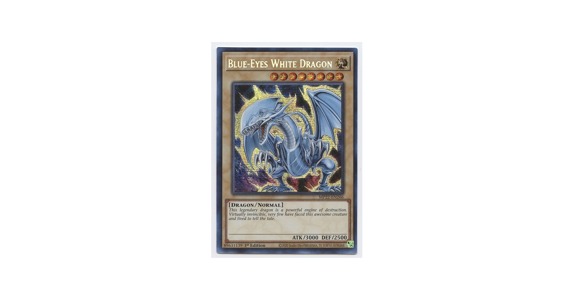 Amazon.com: Blue-Eyes White Dragon - MP22-EN266 - Prismatic Secret