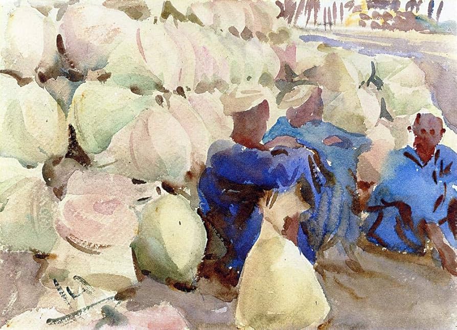 Amazon.co.jp: 絵画エジプトの水瓶ジョン シンガー サージェント