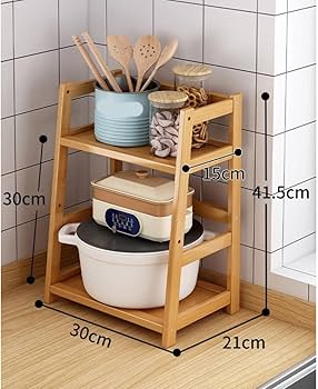 Amazon.co.jp: [GZGZ] スパイスラック 木製 おしゃれ 30cm 調味料