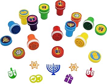 Amazon.com: The Dreidel Company Box of Twelve Multicolored